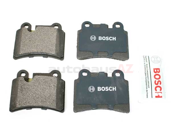 Bosch BP277 - Brake Pads Car Rear Axle - Bosch Quality - Reduced Noise And Dust - ECE-R90 Certified - Copper-Free - 1 Set Of 4 Pads