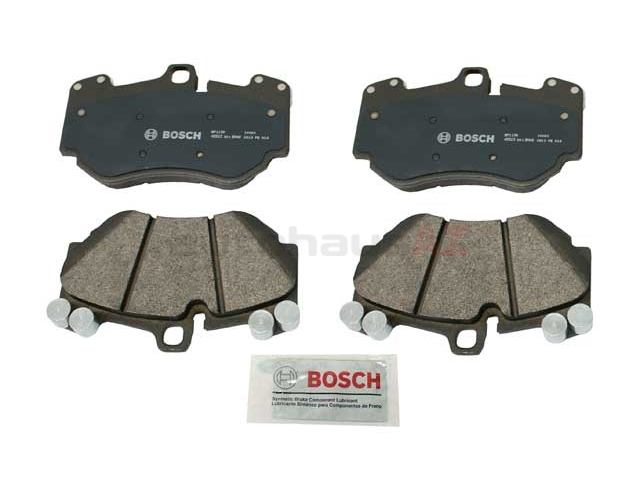 Set Pastiglie Freno Bosch BC1404 QuietCast - Silenziose, Bassa Polvere, Con Kit Hardware E Lubrificante - 4