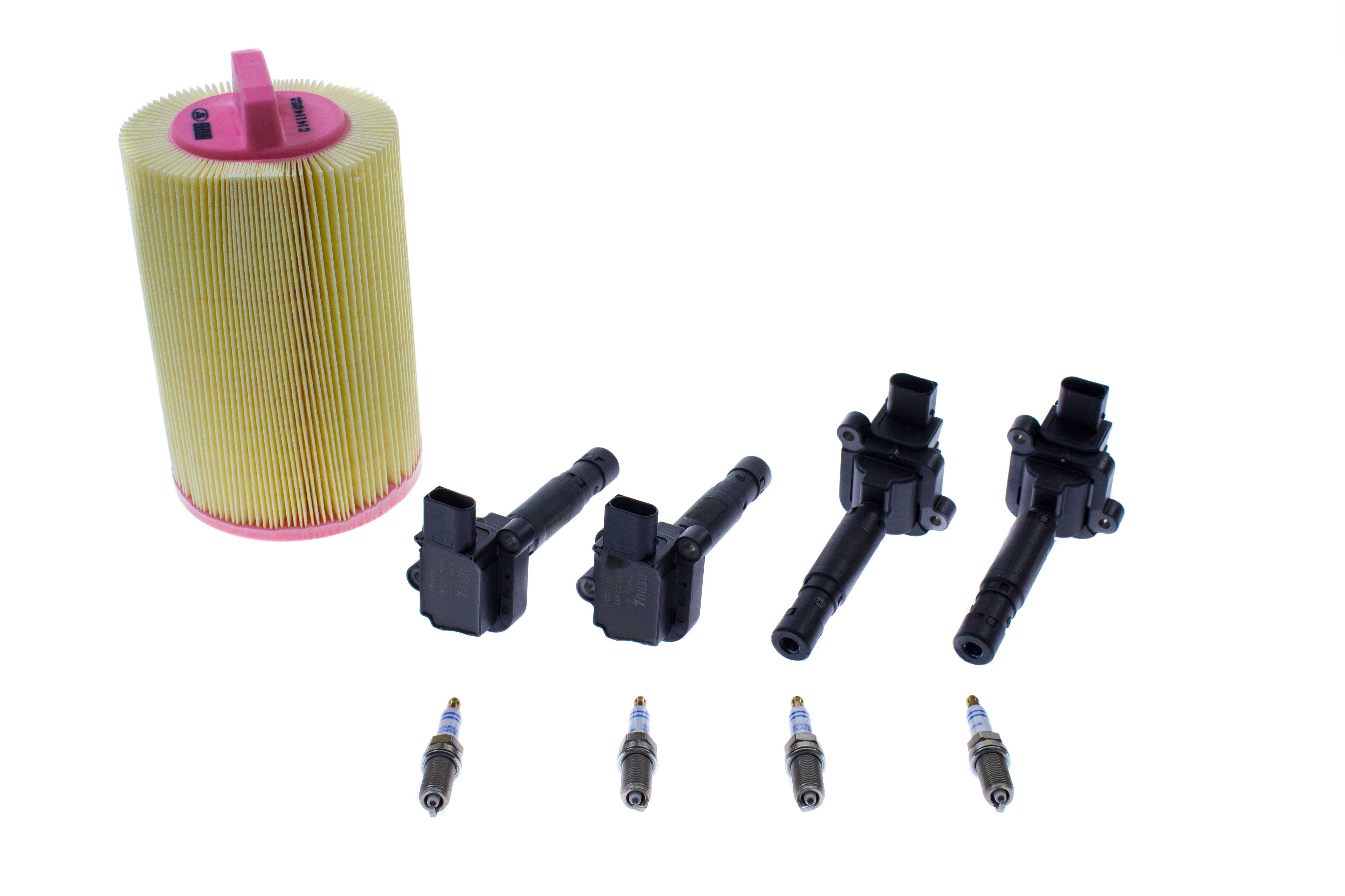 C230TUNEUPKIT AAZ Preferred Ignition Tune-Up Kit; Plugs, Coils, and Air Filter; KIT
