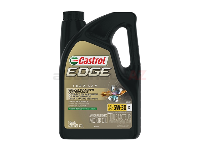Castrol Edge 15C52F Engine Oil; 5W-30 LL Synthetic; 5 Quart