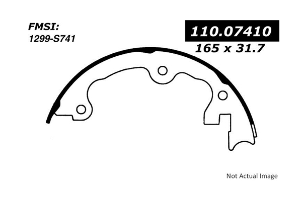 Centric Parts 111.03700 Brake Shoe