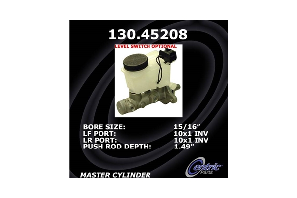 Brake Master Cylinder-Rear Disc Std Trans 4-Wheel ABS Centric 130.45208