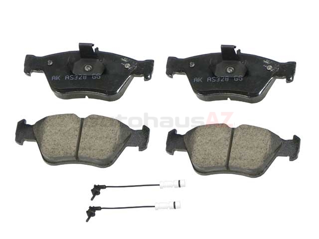 D8710EUR Akebono Euro Brake Pad Set; Front