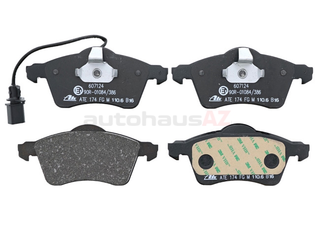 7D0698151F ATE Brake Pad Set; Front