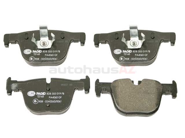 34206799813 Pagid Brake Pad Set; Rear