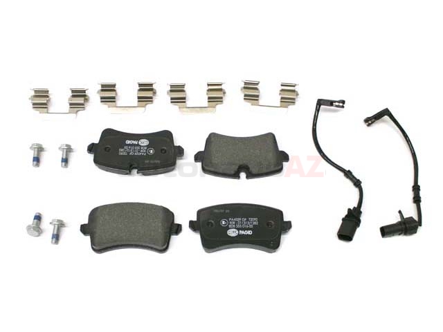 Contatto Usura Pastiglie Freno HELLA PAGID 8DK 355 252-451 - Lunghezza 300mm, Per Audi E Altre Auto Europee - Ricambio Di Qualità OE - 5