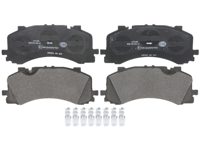 4M0698151BL Hella Brake Systems Brake Pad Set; Front