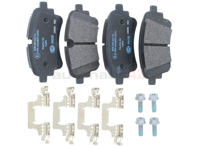 8W0698451AQ Hella Brake Systems Brake Pad Set; Rear