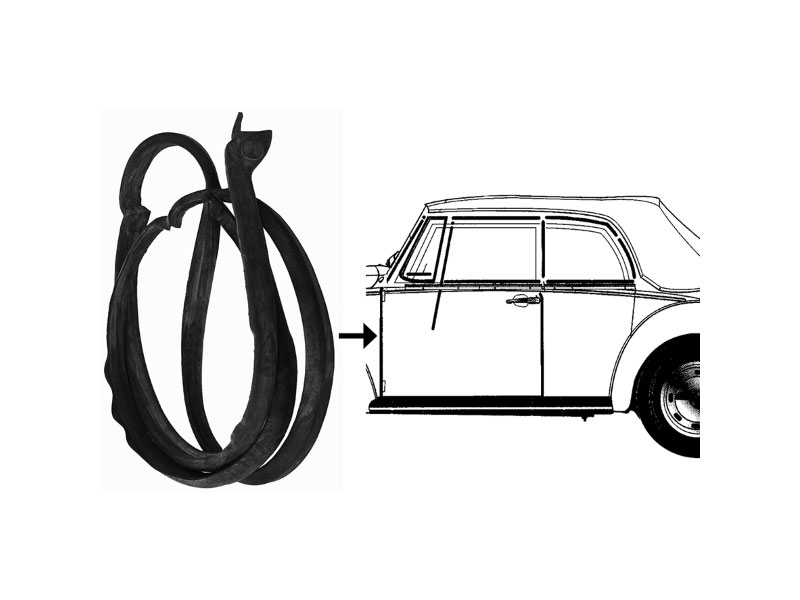 8185700470 JP Group Dansk Door Seal; Left