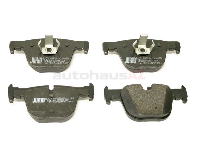 34206799813 Jurid Brake Pad Set; Rear