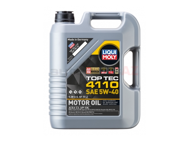 Liqui Moly Top Tec 4110 22122 Engine Oil; 5 Liter 5W-40