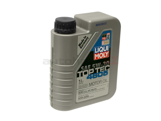 20446 Liqui Moly Top Tec 4605 Engine Oil; 5W-30 Synthetic; 1 Liter