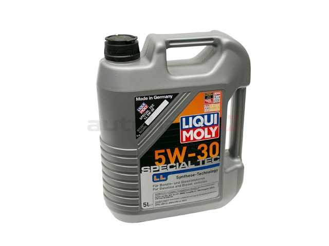 Liqui Moly Special Tec LL 2249 Engine Oil; 5W-30 Synthetic; 5 Liter