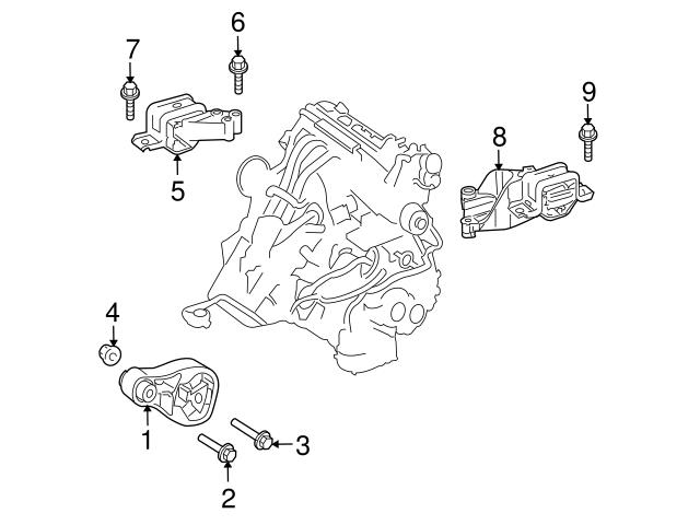 000000000122 Genuine Smart Engine Mount Bolt