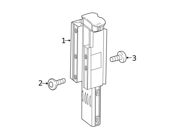 Genuine Mercedes 000000002203 Door Hinge Bolt; Lower Outer - Mercedes