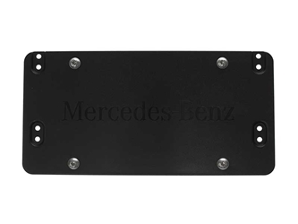 Genuine For Mercedes Benz Front Black Colour Curved License Plate Frame