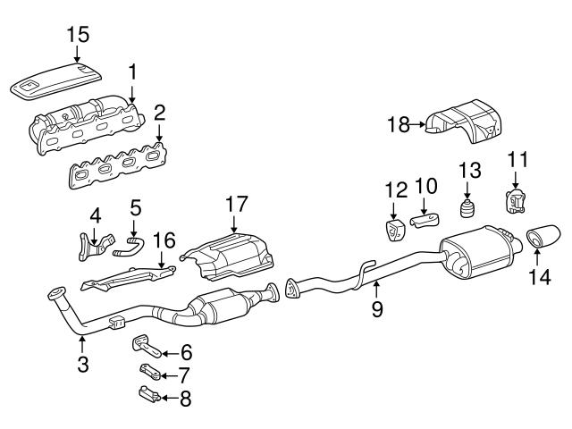 Genuine Mercedes 1111403509 Exhaust Manifold - Mercedes