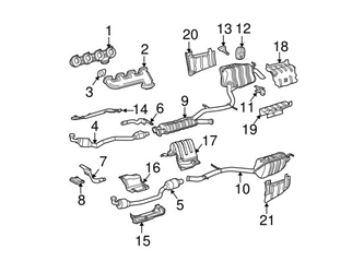 11401909 Genuine Mercedes 1131403909 Exhaust Manifold; Left - Mercedes | 1131400909