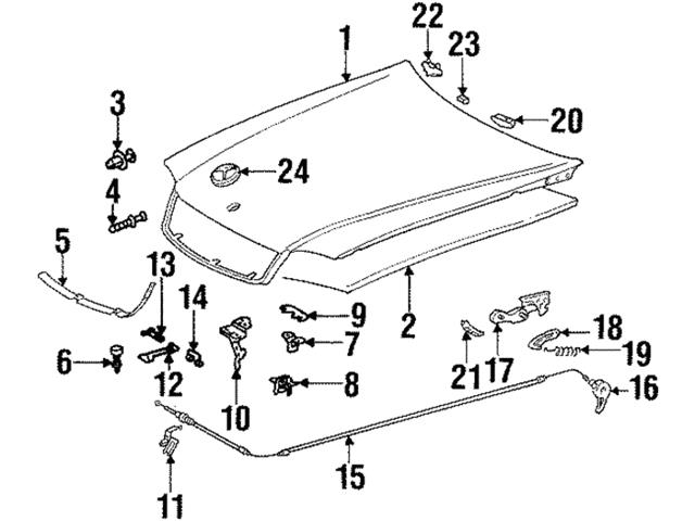 Genuine Mercedes 1298880073 Grille Molding - Mercedes