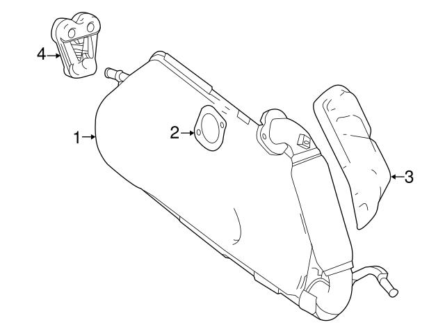 1321420080 Genuine Smart Catalytic Converter Gasket