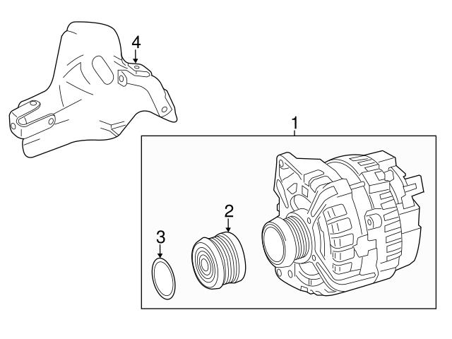 Genuine Mercedes 1331510745 Alternator Air Duct - Mercedes
