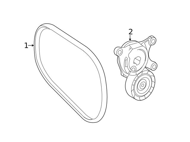 Genuine Mercedes 1399930000 Serpentine Belt - Mercedes