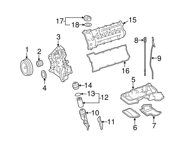 Genuine Mercedes 1560101727 Oil Pan; Upper - Mercedes | 1560100327 