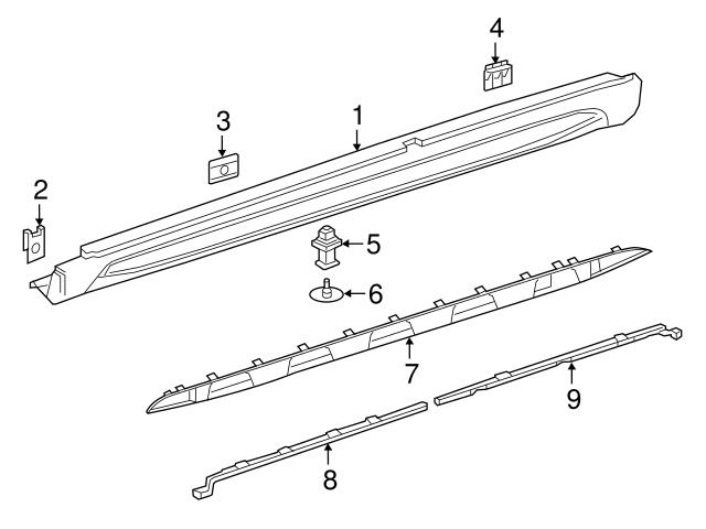 Genuine Mercedes 1566980581 Instrument Panel Molding; Left - Mercedes