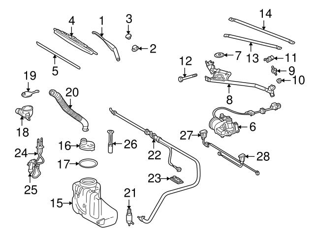 Genuine Mercedes 1708690217 Windshield Washer Fluid Reservoir Filler ...