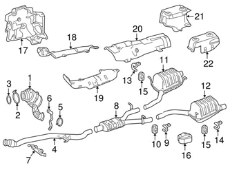 Genuine Mercedes 1724920441 Exhaust System Hanger Bracket Front Rear Mercedes
