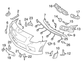 17802829 Genuine Mercedes 17288000059999 Headlight Washer Cover; Front Left ...