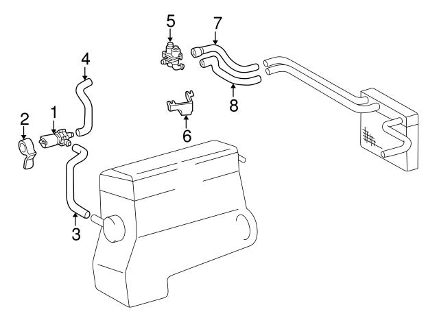 Genuine Mercedes 2028326494 Coolant Hose | A2028326494