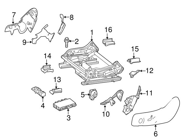 Genuine Mercedes 20590578039051 Seat Lumbar Switch; Right 