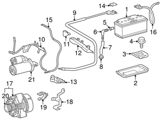 Genuine Mercedes 2085400069 Positive Battery Junction Block Cable - Mercedes