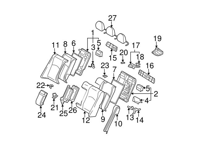 Genuine Mercedes 2119201172 Door Latch Assembly; Left Upper - Mercedes