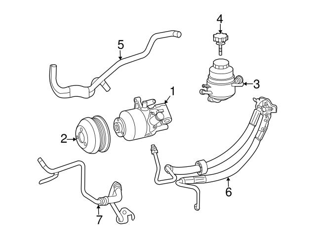 Genuine Mercedes 2304602124 Power Steering Return Hose; Upper - Mercedes