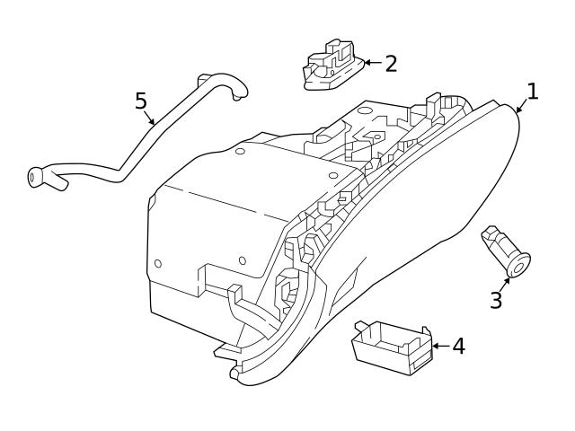 Genuine Mercedes 23868035009K00 Glove Box Assembly - Mercedes
