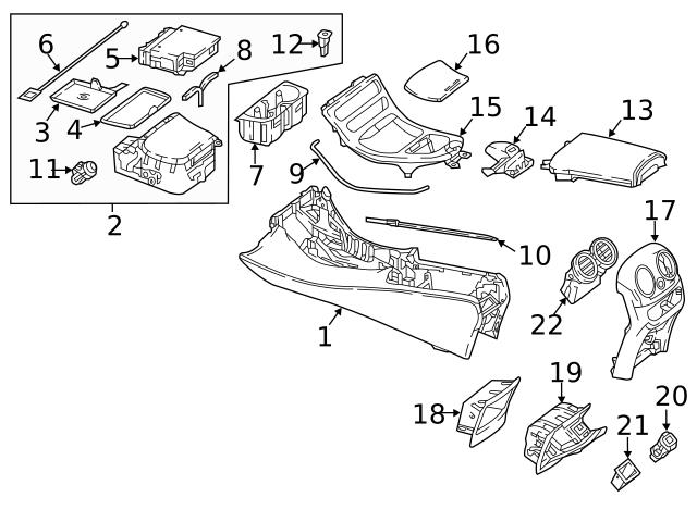 Genuine Mercedes 23868043029051 Ash Tray Housing - Mercedes