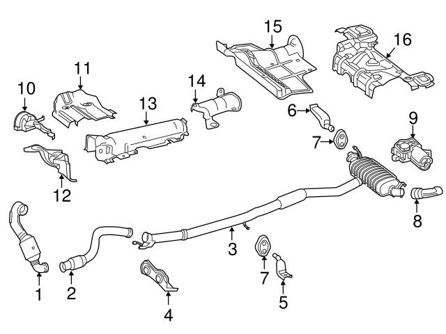 Genuine Mercedes 2466820671 Turbocharger Mount Heat Shield - Mercedes