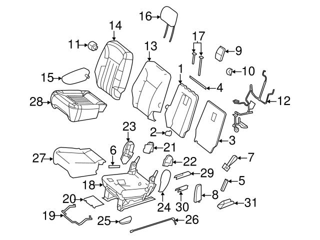 Genuine Mercedes 2519200280 Folding Seat Release Cable; Left, Right ...