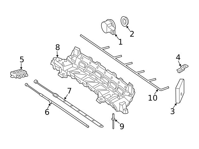 Genuine Mercedes 2578859800 Bumper Cover Bracket - Mercedes