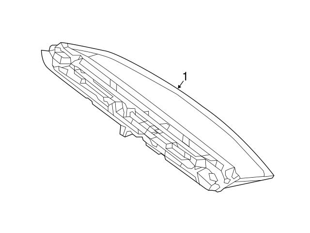 Genuine Mercedes 2929064600 Center High Mount Stop Light; Rear ...
