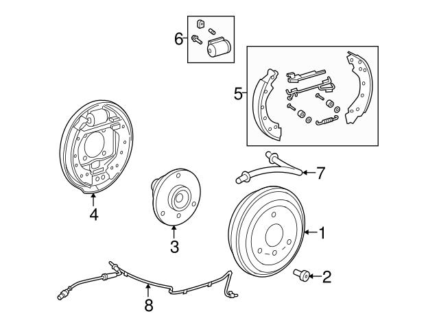 4504230205 Genuine Smart Brake Dust Shield; Right