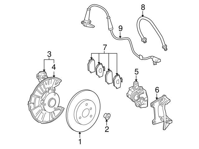 4514210098 Genuine Smart Brake Caliper; Front Right
