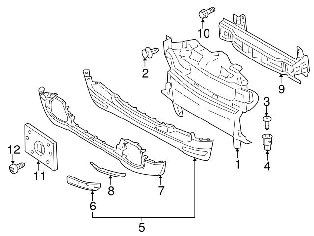 4516200230 Genuine Smart Bumper Impact Bar