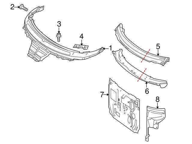4516980168 Genuine Smart Cowl Cover Cap; Left
