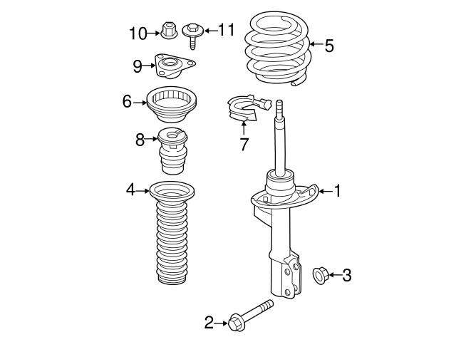 4533230292 Genuine Smart Strut Bellow; Left, Right