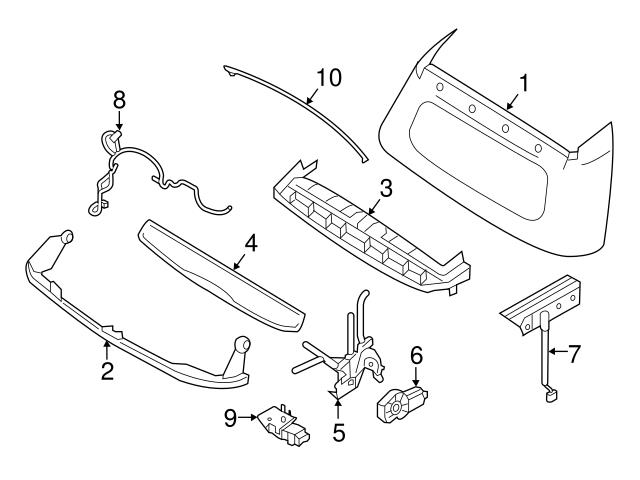 4537701000 Genuine Smart Convertible Top Hinge; Right Lower