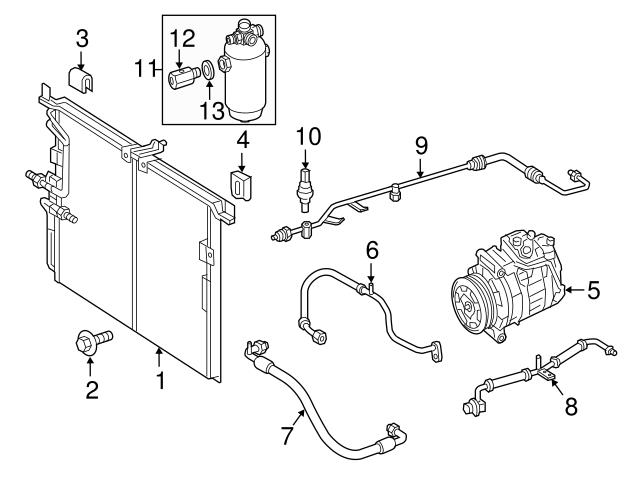 Genuine Mercedes 4635001588 A/C Refrigerant Liquid Hose - Mercedes