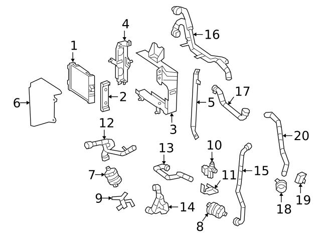 Genuine Mercedes 4635007500 Water Pump Housing; Right - Mercedes
